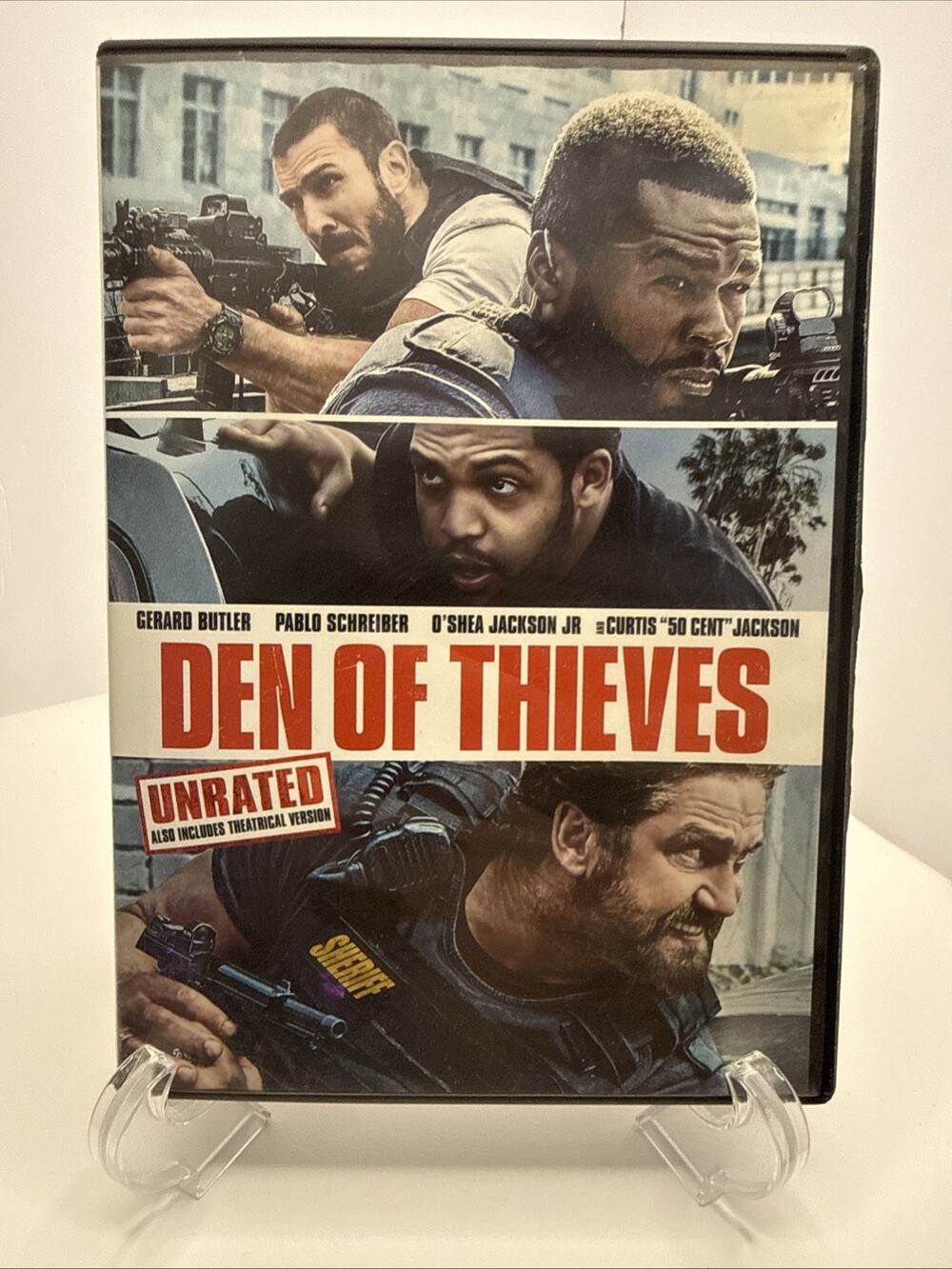 Den of Thieves (DVD, Unrated) – Gerard Butler, 50 Cent, O’Shea Jackson Jr.